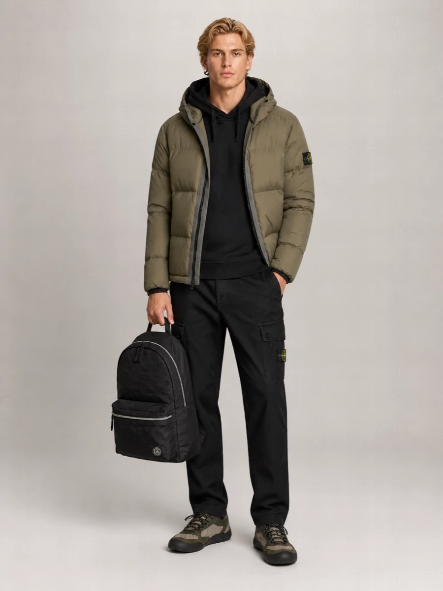 Stone Island Ripstop Hooded Puffer Jacket