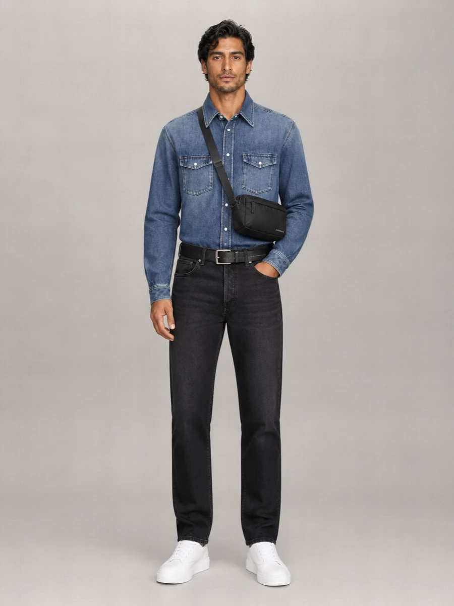 Givenchy Denim Long-Sleeve Shirt