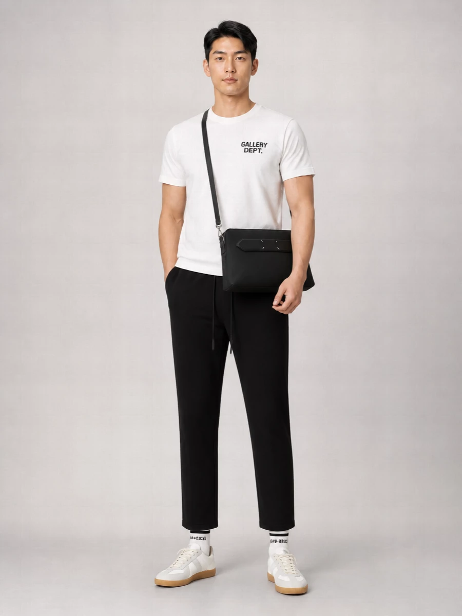 Gallery Dept. Logo Print Cotton T-Shirt
