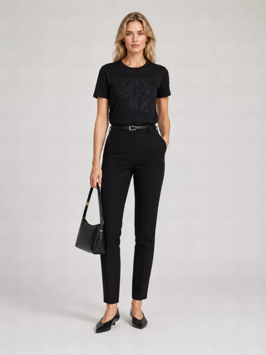 Max Mara Cotton Embroidered Short-Sleeve T-Shirt