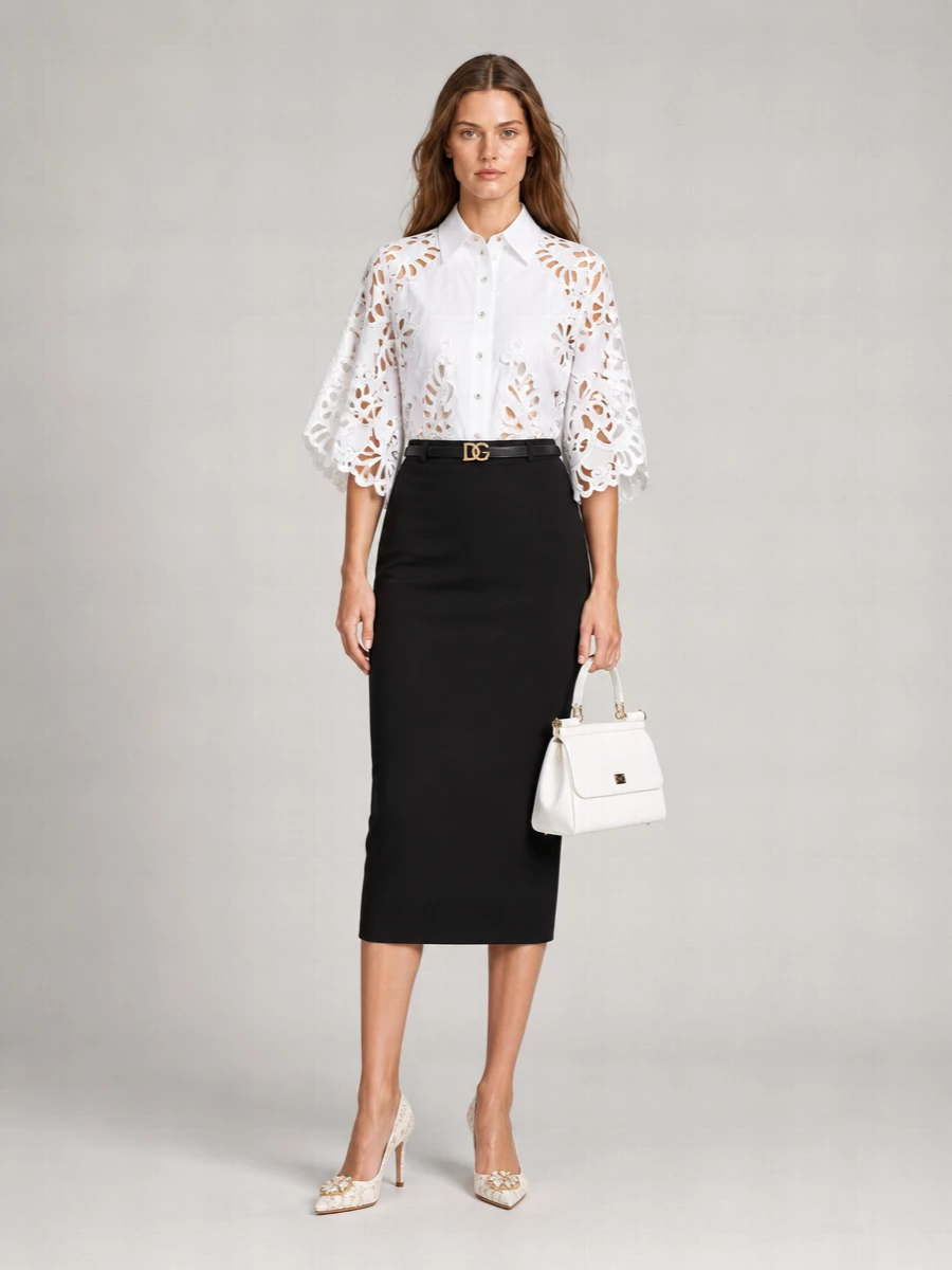 Dolce&Gabbana Cotton Cutout Shirt