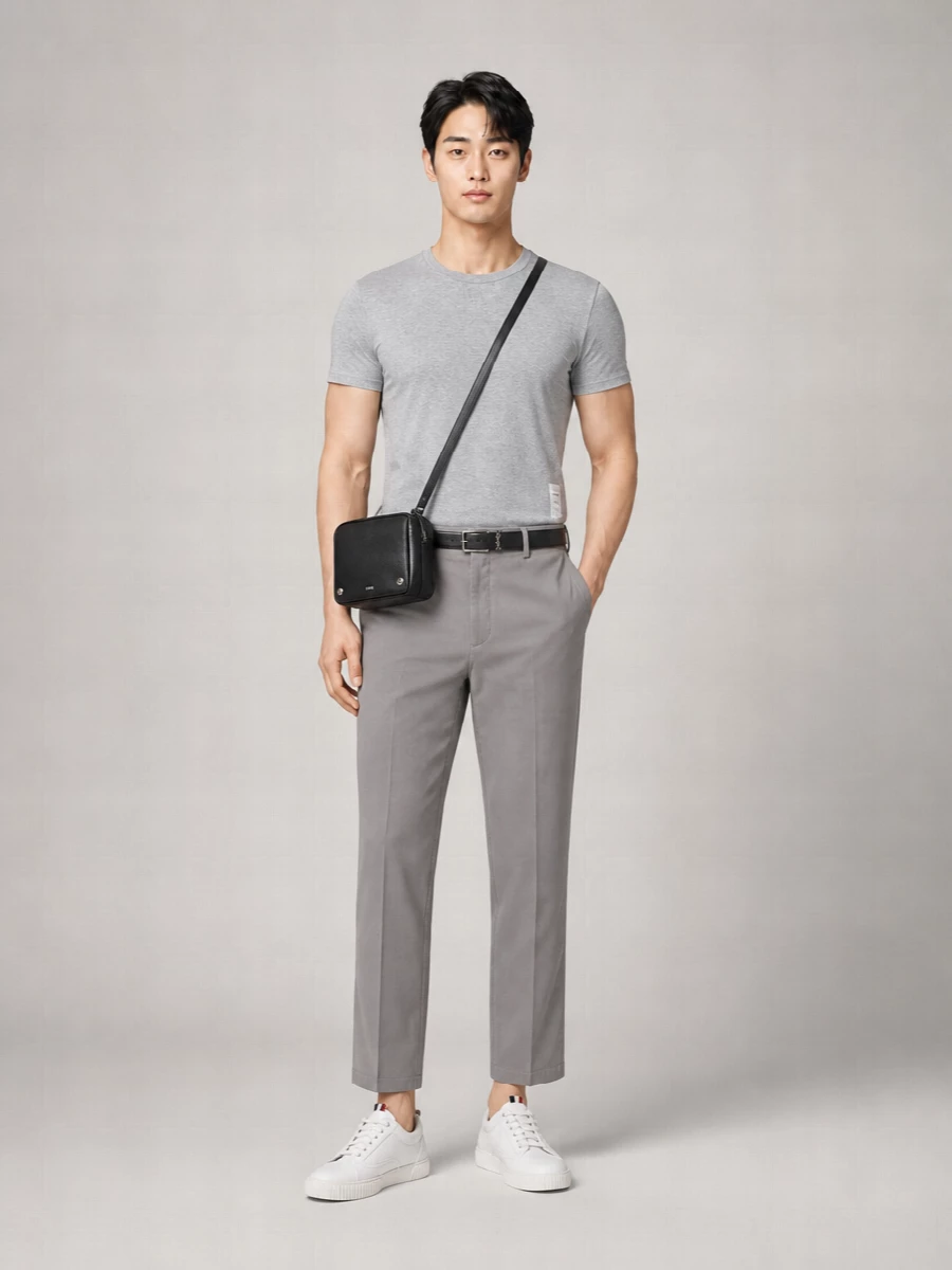 Thom Browne Cotton Ribbed Crew-Neck T-Shirt