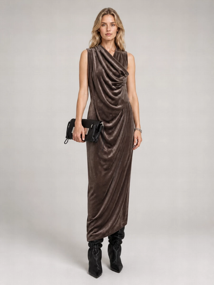 Rick Owens Silk Maxi Dress