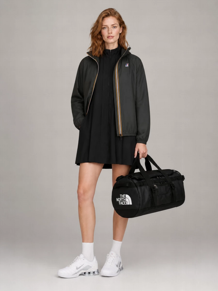 K-Way Hooded Bomber Jacket