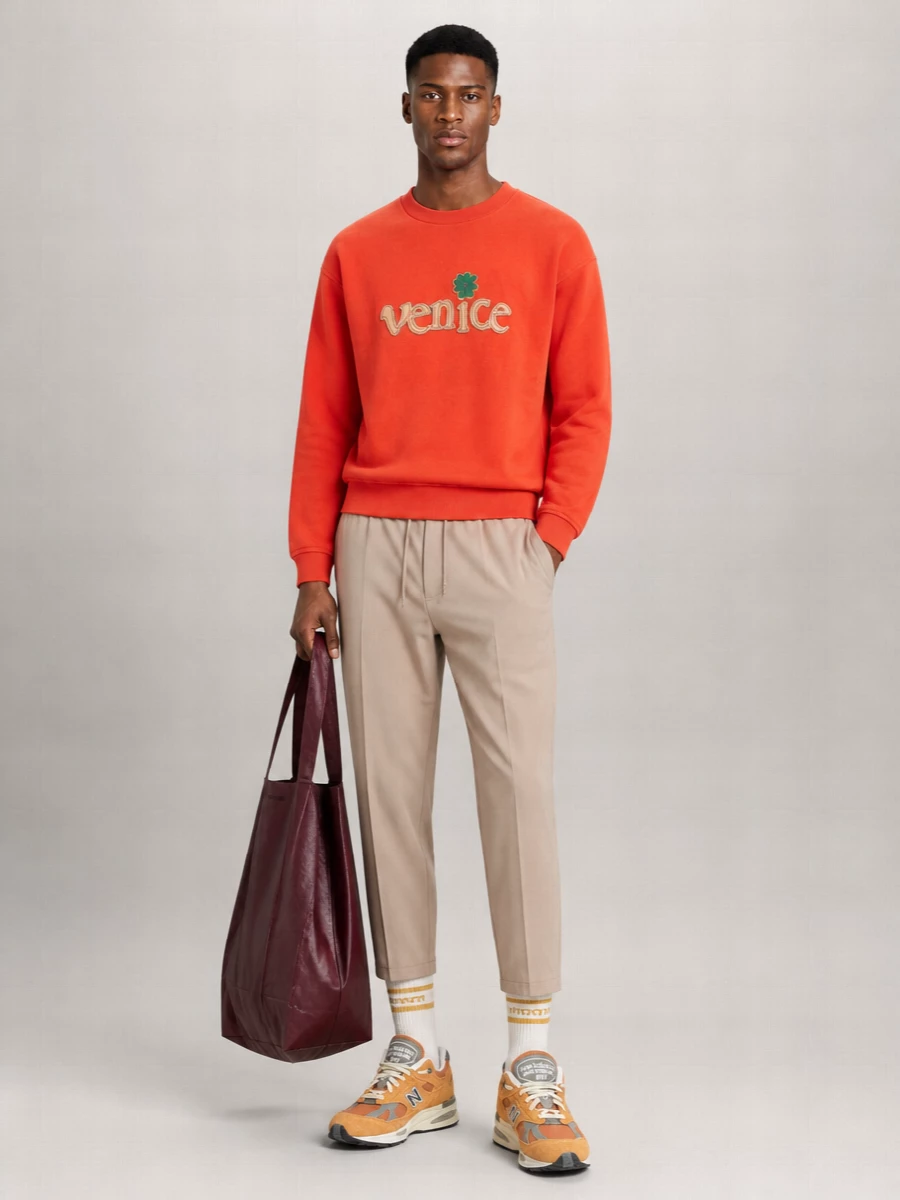Erl Cotton Crew-Neck Sweatshirt