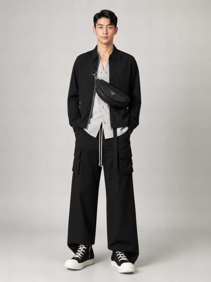 Rick Owens Drkshdw Cotton Zip-Up Jacket