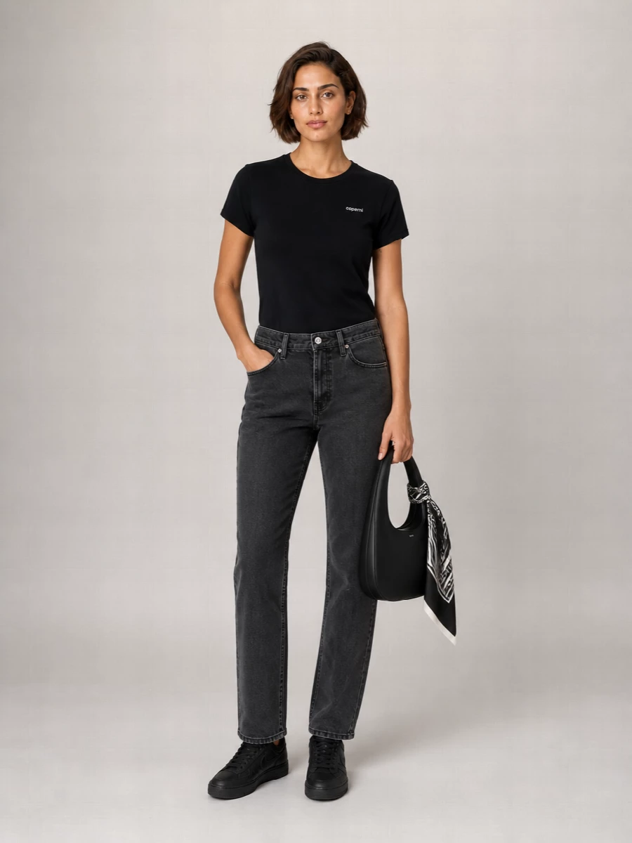 Coperni Organic Cotton Cropped Slim-Fit Logo-Print T-Shirt