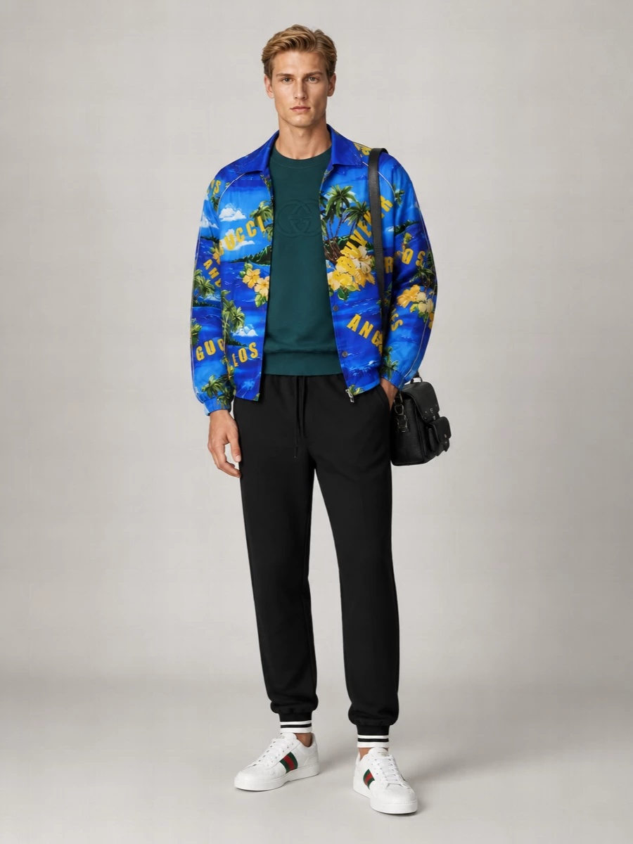 Gucci Printed Bomber Jacket