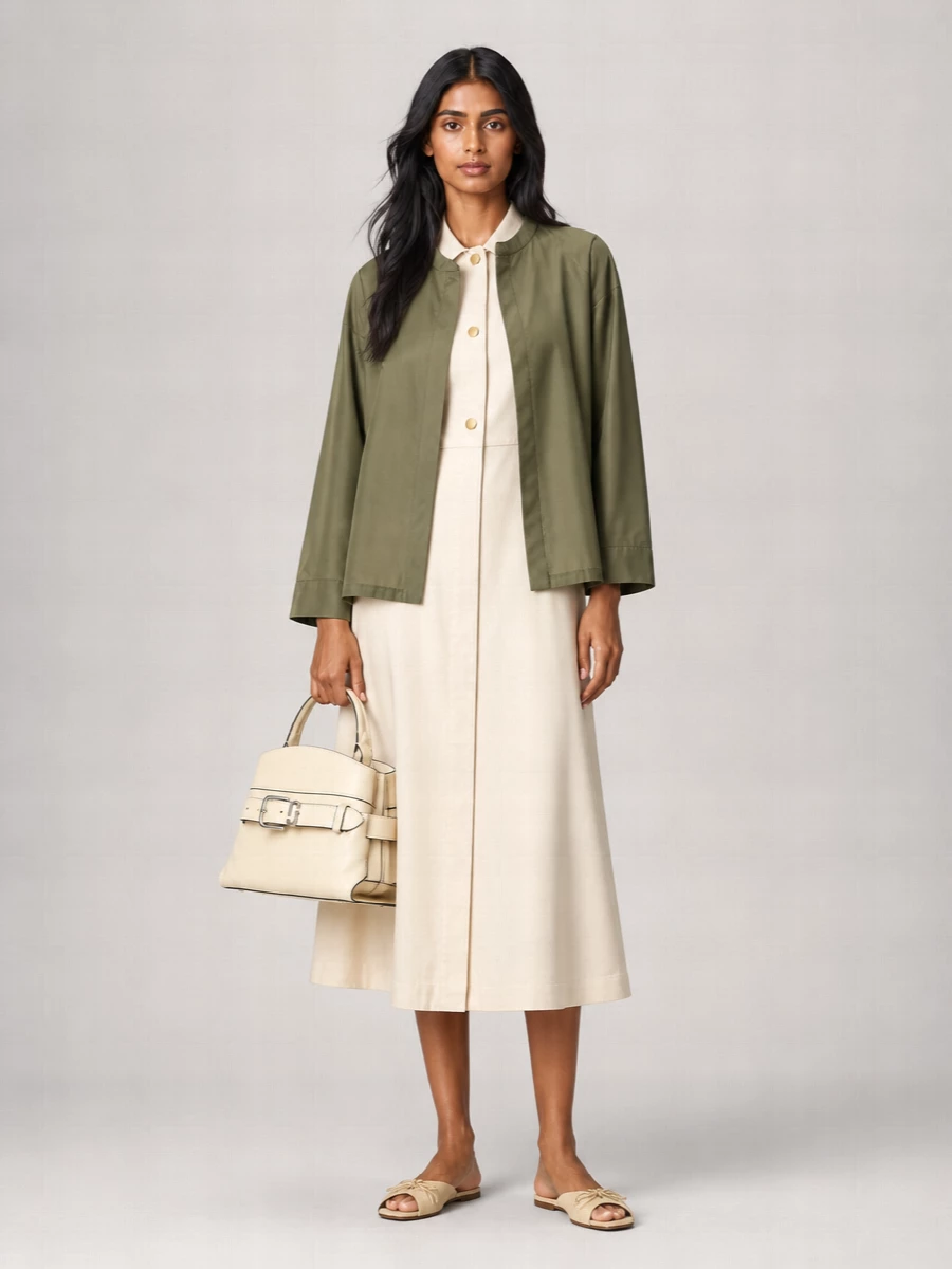 S Max Mara Silk Blend Organza Long-Sleeve Shirt