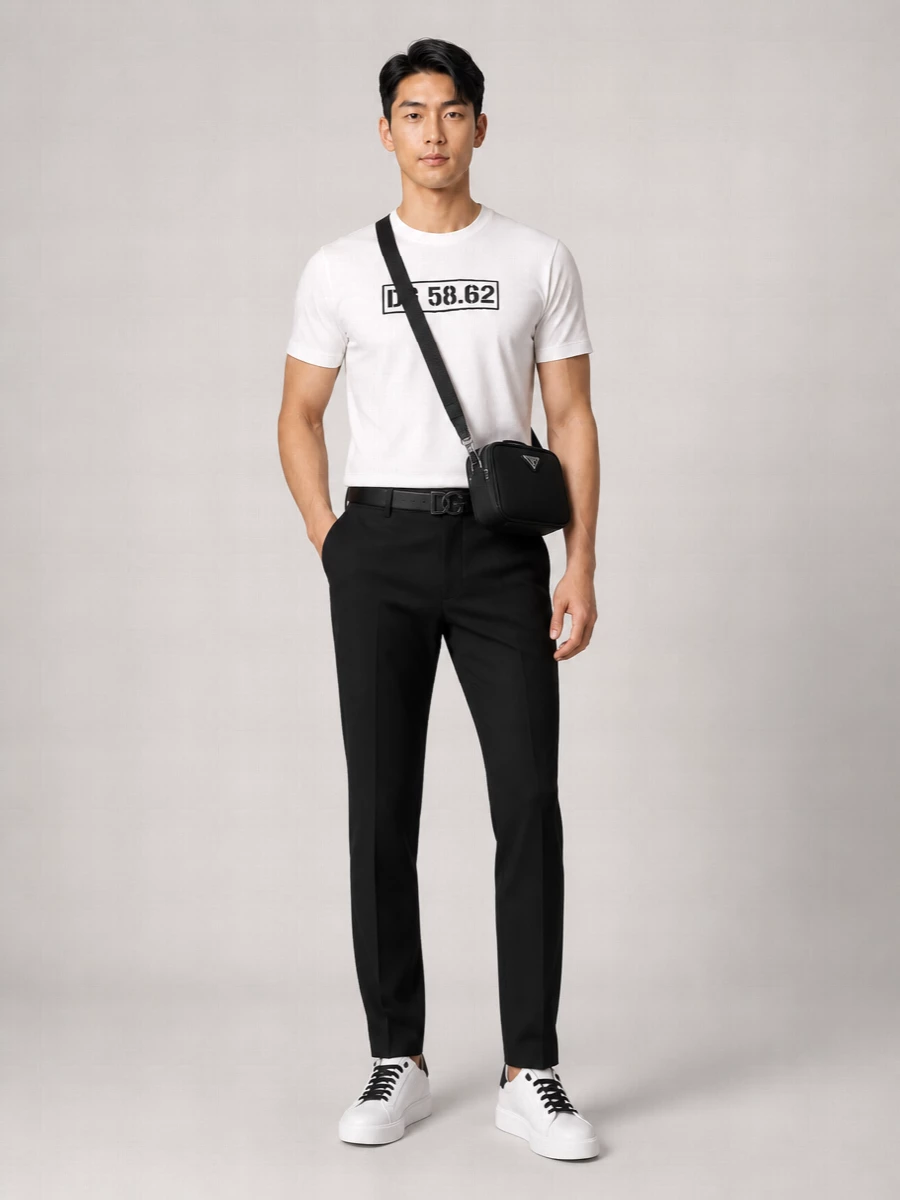 Dolce&Gabbana Cotton Logo-Print Crew-Neck T-Shirt