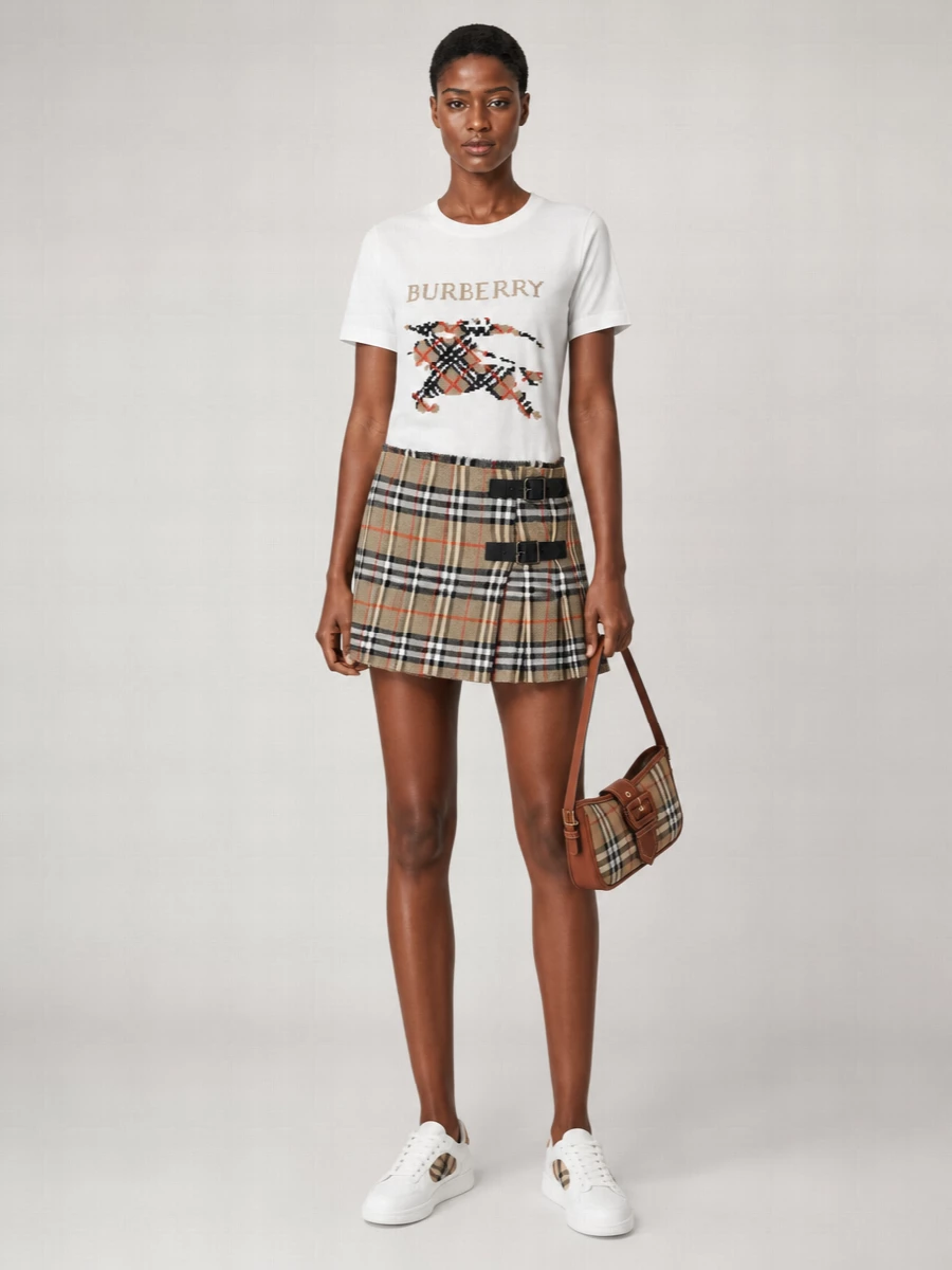 Burberry Leather Terrace Low-Top Sneakers