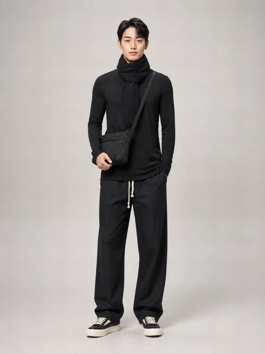 Rick Owens Cotton Long-Sleeve Crewneck T-Shirt