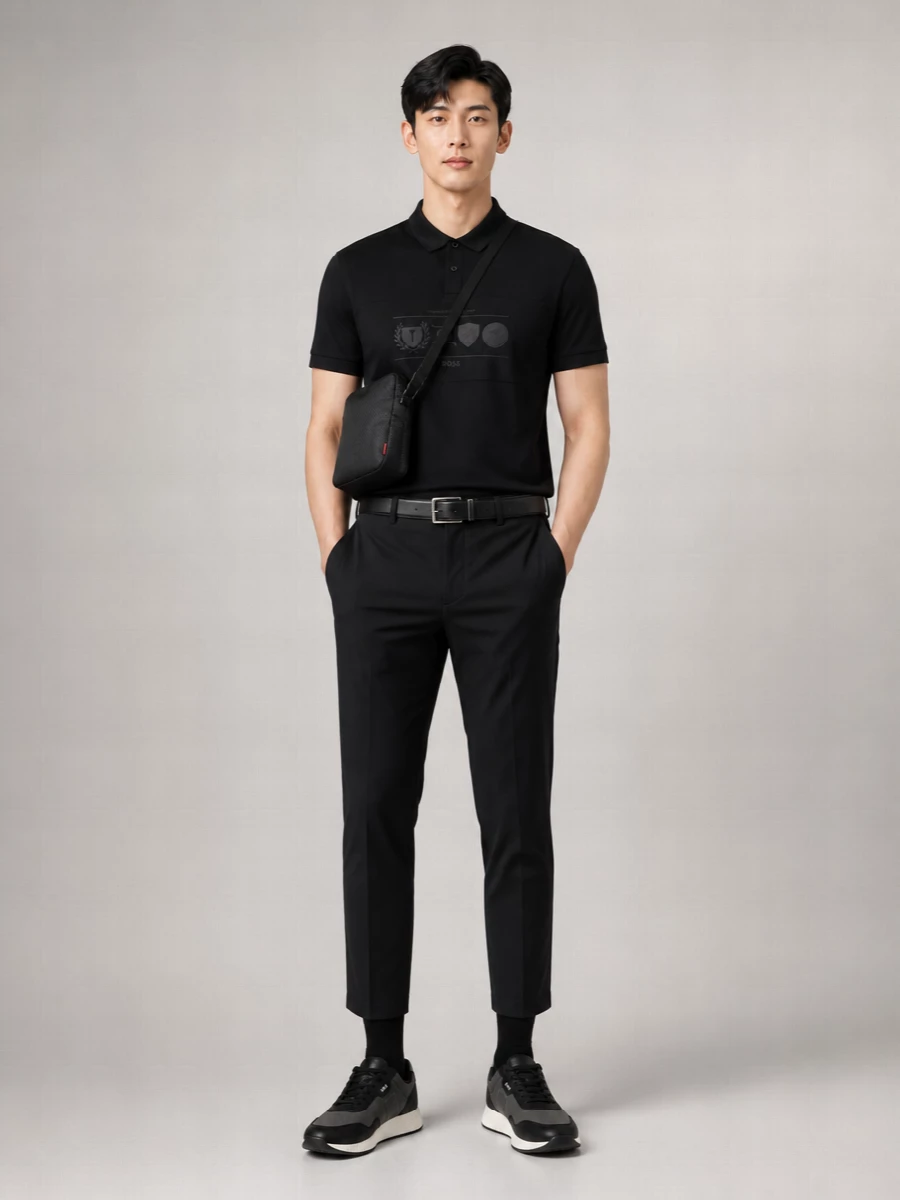 Boss Cotton Relaxed-Fit Polo Shirt