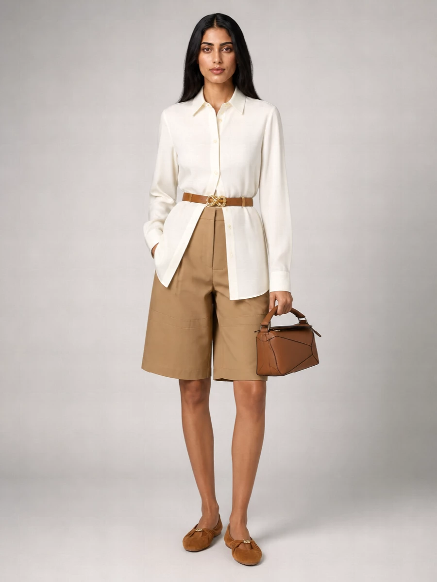 Loewe Leather Ballerina Flats