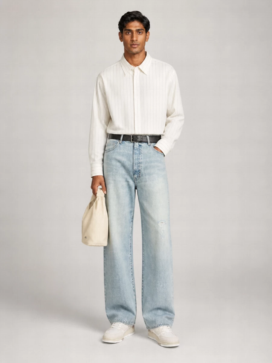 Maison Margiela Grained Leather Belt