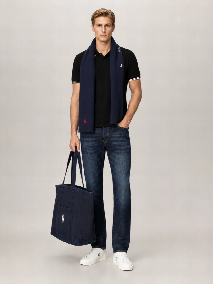 Fred Perry Cotton Logo Polo Shirt