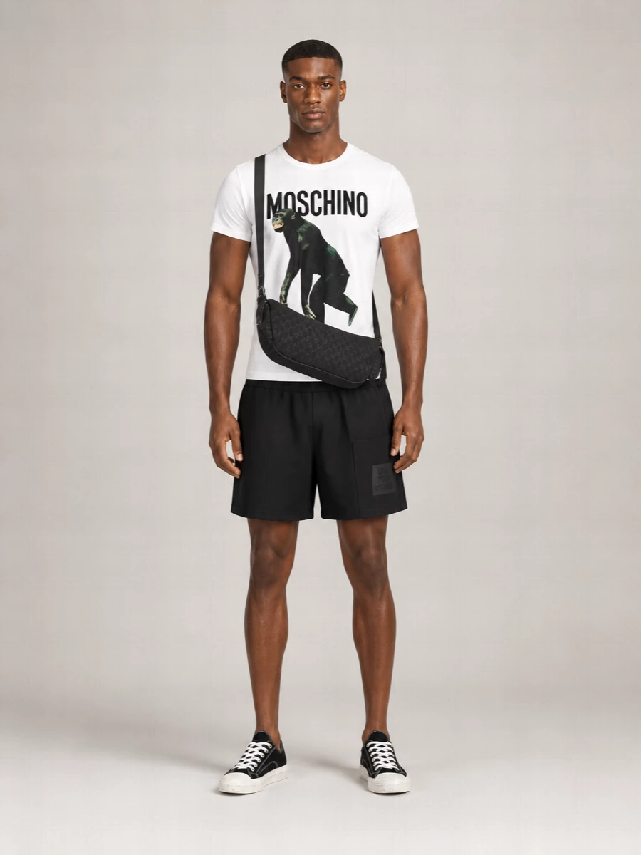 Moschino Logo Embroidery T-Shirt