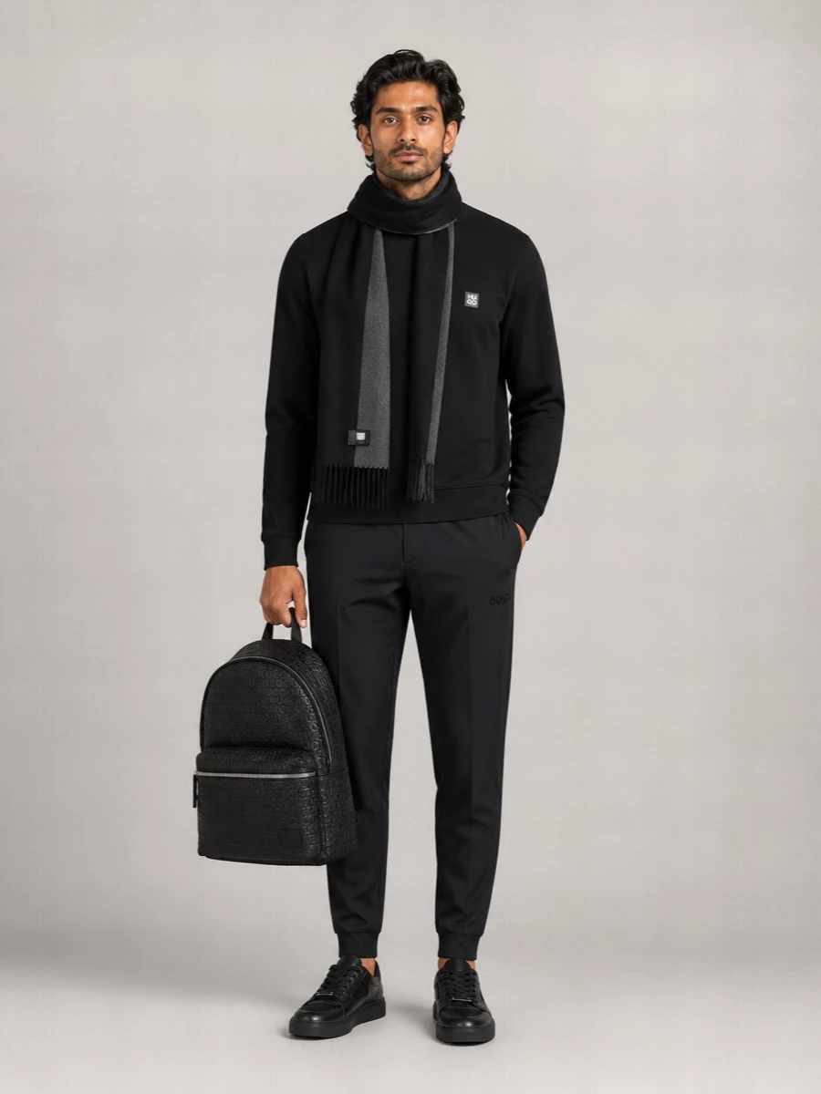 Boss Long-Sleeve Crew-Neck Sweater