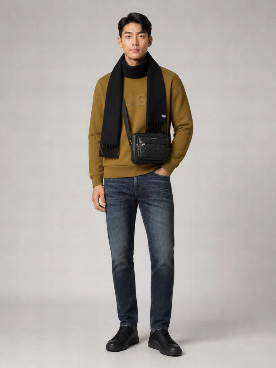 Boss Cotton Long-Sleeve Sweatshirt