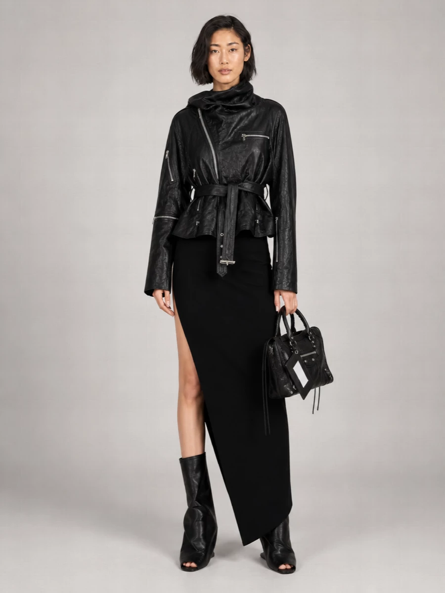 Balenciaga Le City Small Leather Shoulder Bag