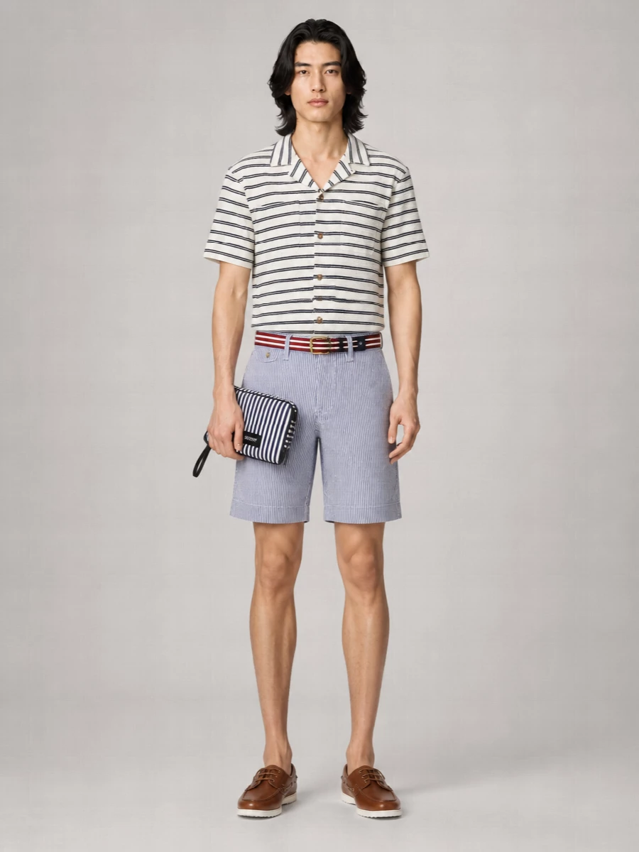 Polo Ralph Lauren Stretch Seersucker Straight-Fit Deck Shorts
