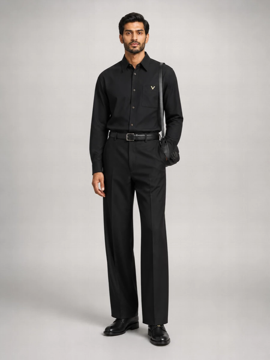 Valentino Garavani Oversized Nylon Shirt Jacket