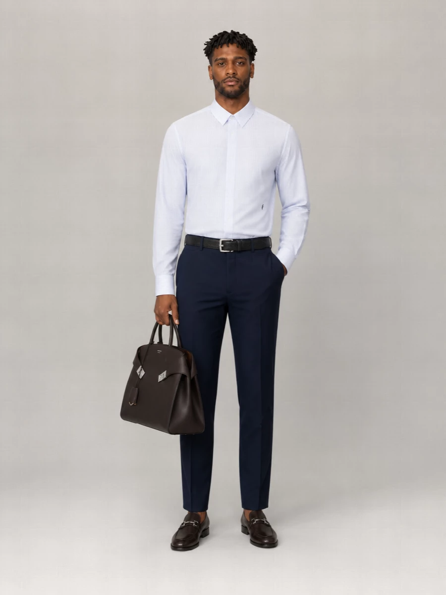 Ferragamo Embroidered Poplin Shirt