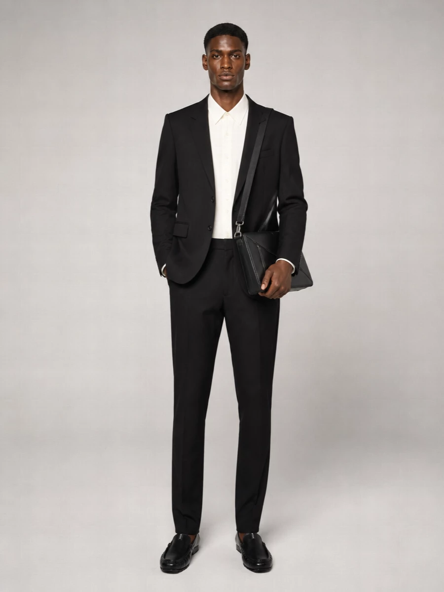 Balenciaga Wool Single-Breasted Blazer Jacket