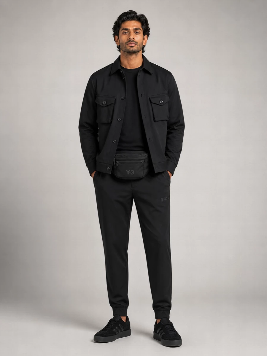 Y-3 Cotton Shirt Jacket