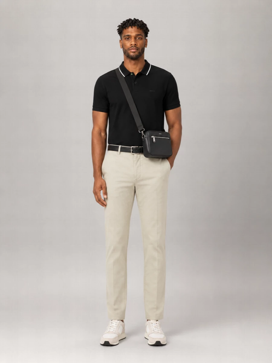 Boss Logo-Print Polo Shirt