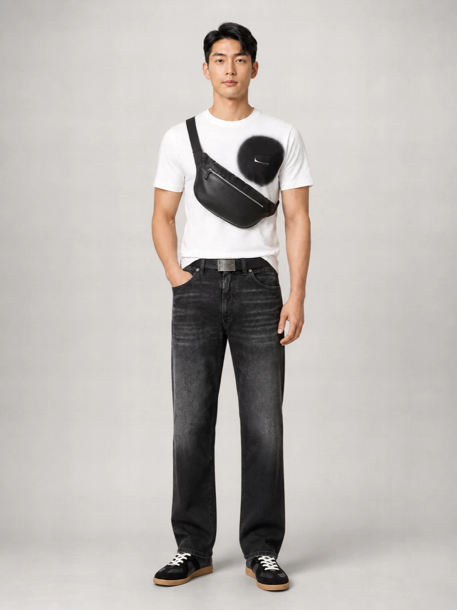 Mm6 Maison Margiela Cotton Straight-Leg Jeans
