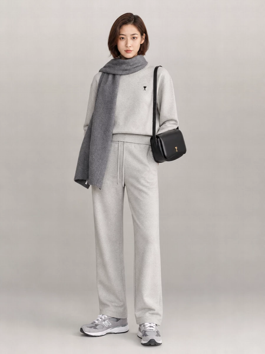 Ami Paris Cotton Regular-Fit Sweatpants