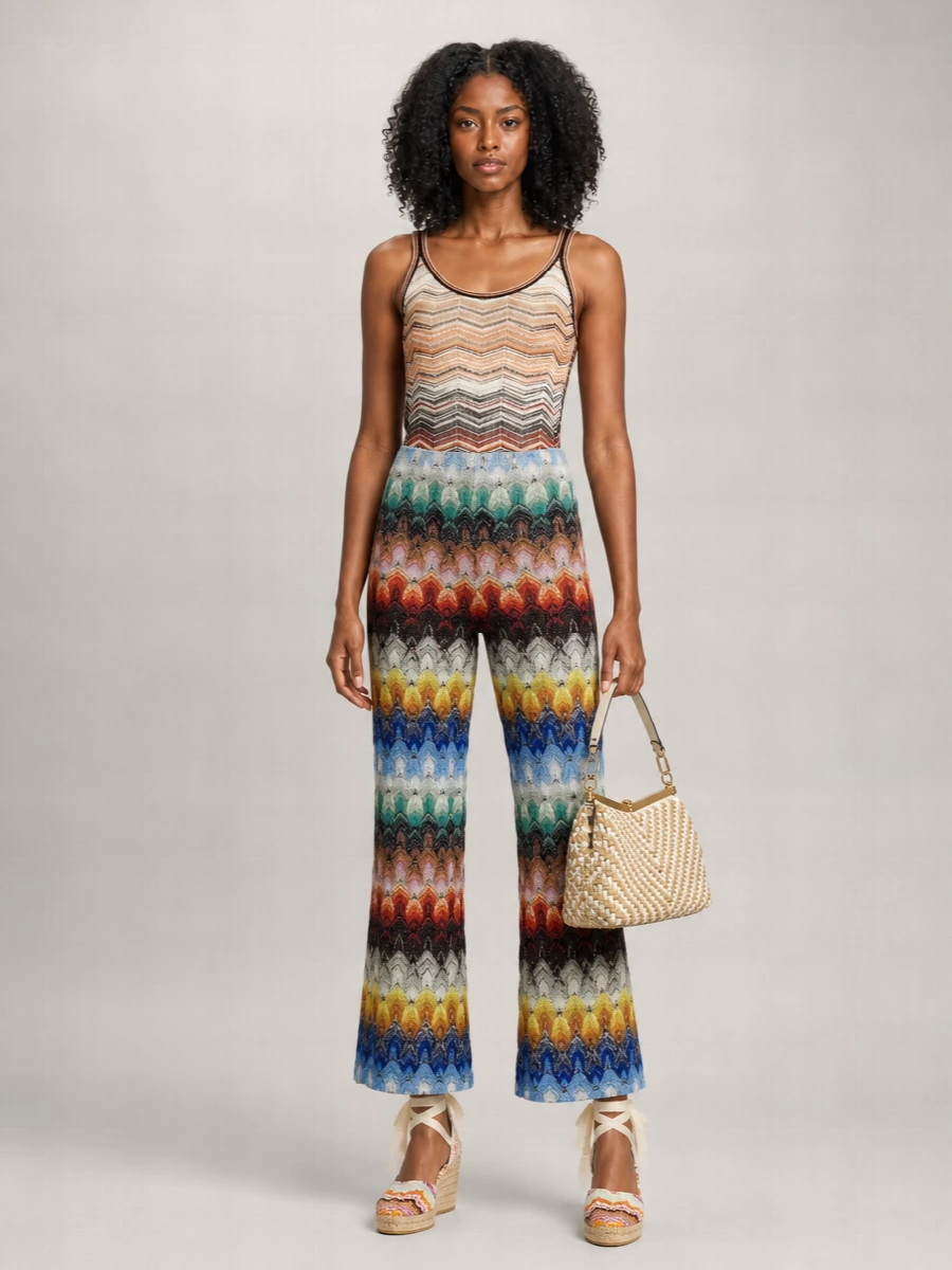 Missoni Lamé Flared Trousers