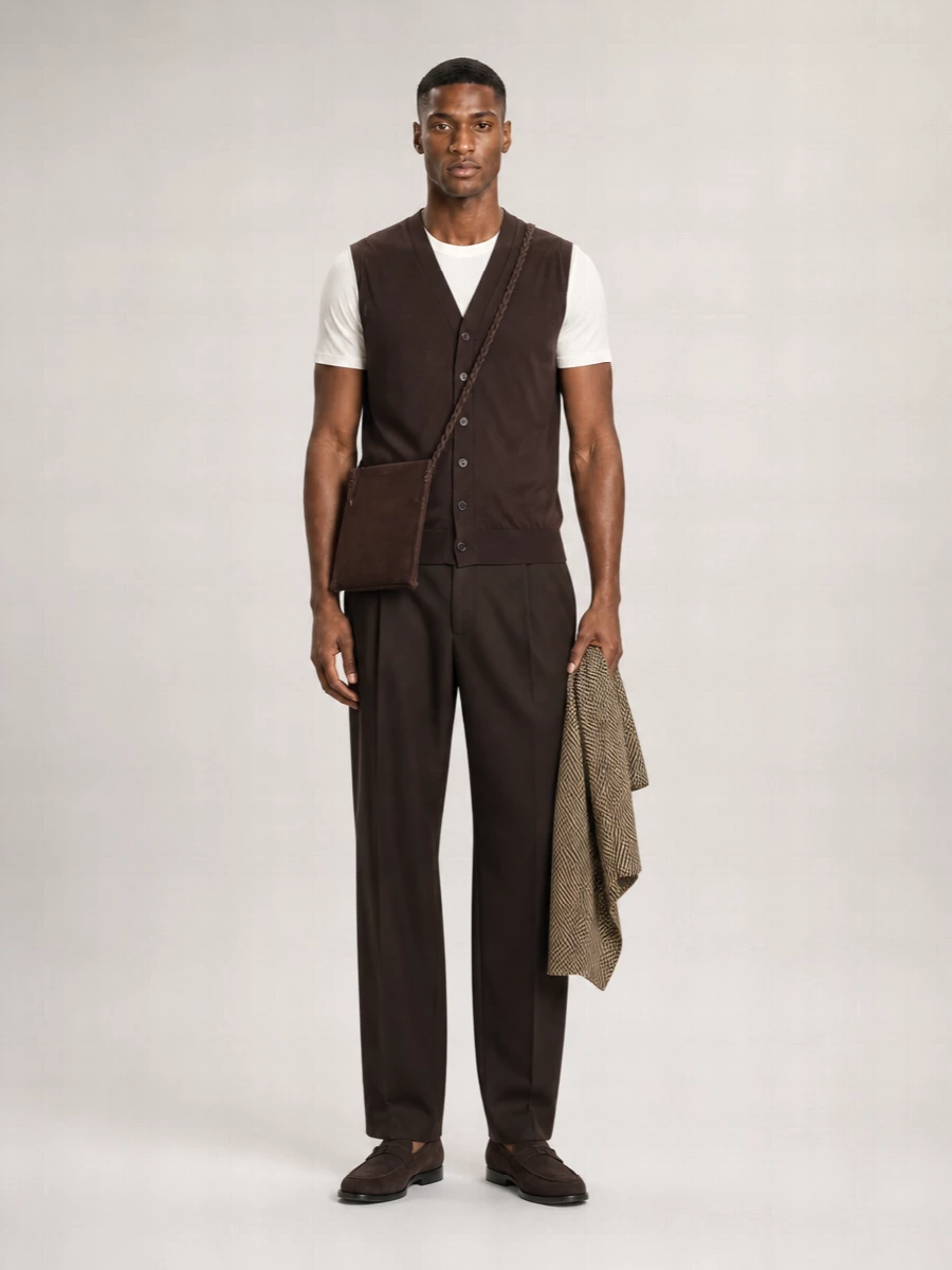 John Smedley Merino Wool V-Neck Vest