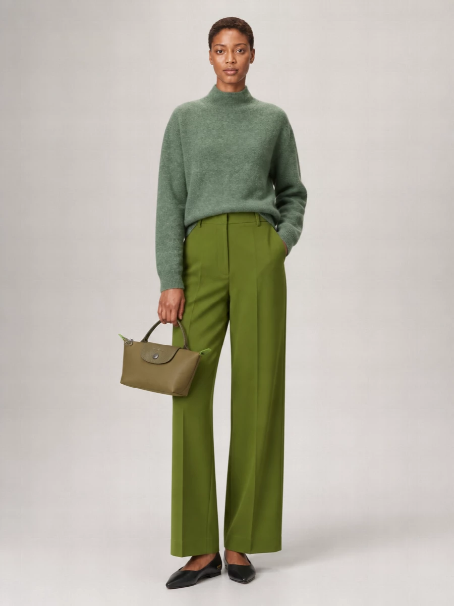 Jacquemus Leather Two-Tone Ballerina Flats