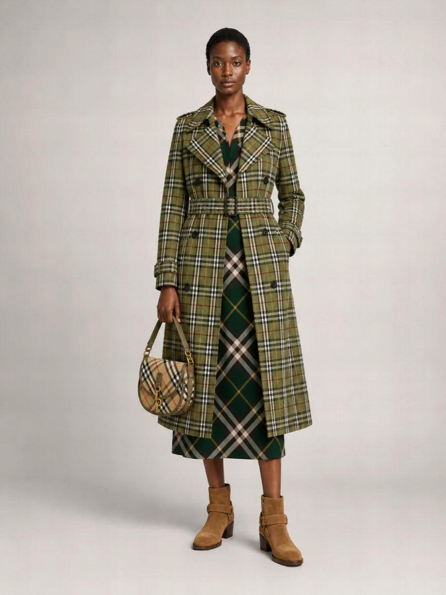 Burberry Embroidered Linen Trench Coat
