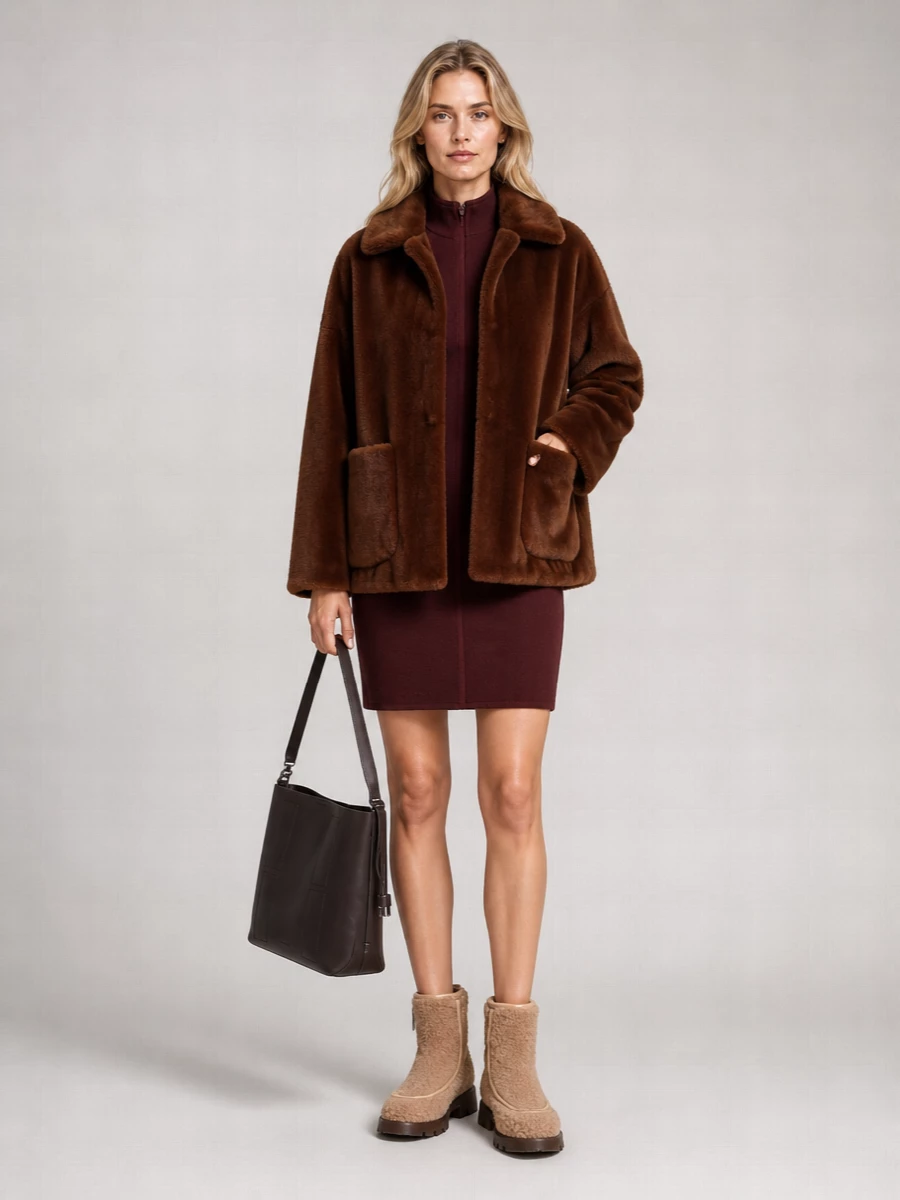 Herno faux fur jacket