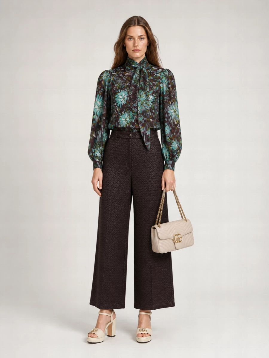 Gucci Silk Printed Blouse
