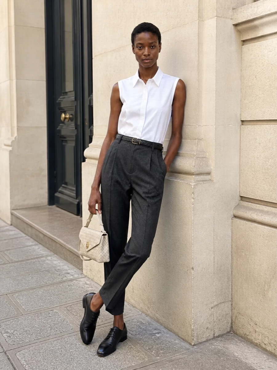 Brunello cucinelli shirt tapered trousers outfit