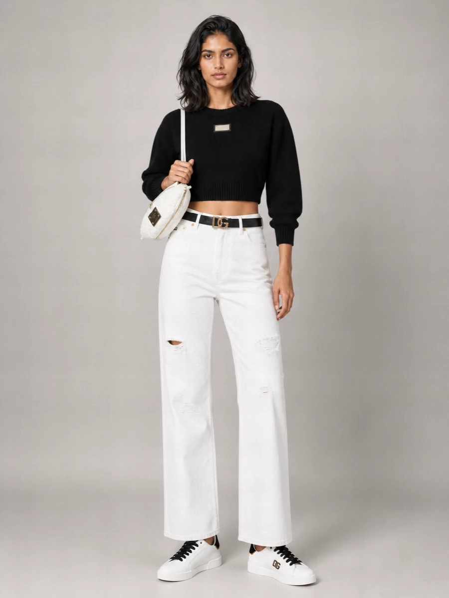 Dolce&Gabbana Cotton Boyfriend Straight-Leg Jeans