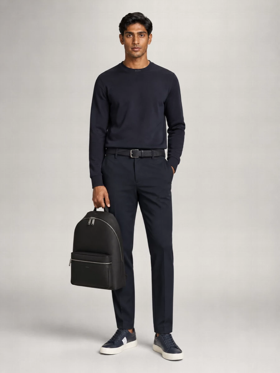 Boss Cotton Long-Sleeve Sweatshirt