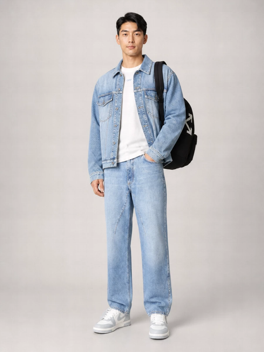 Off-White Printed Denim Jacket