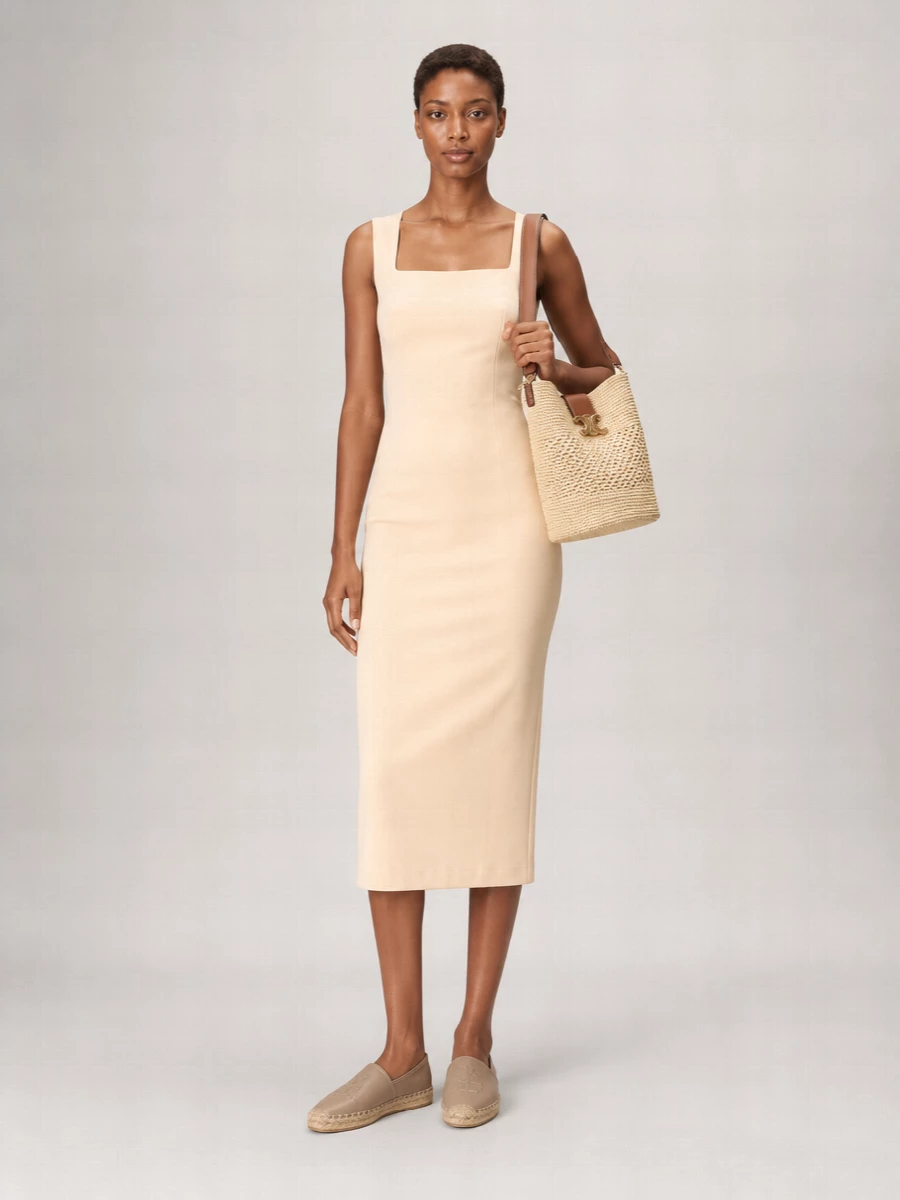 Celine Raffia Bucket Bag