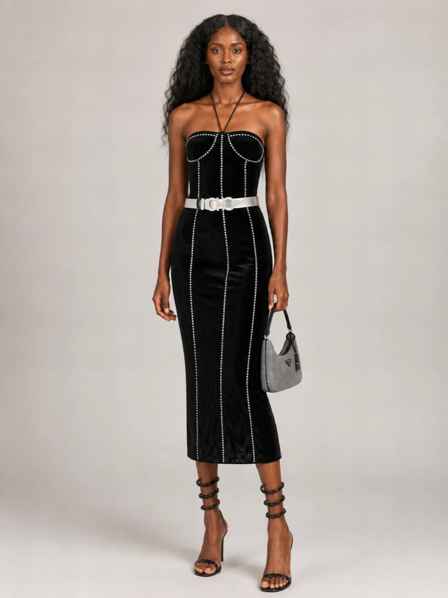 Oséree Stretch Midi Dress