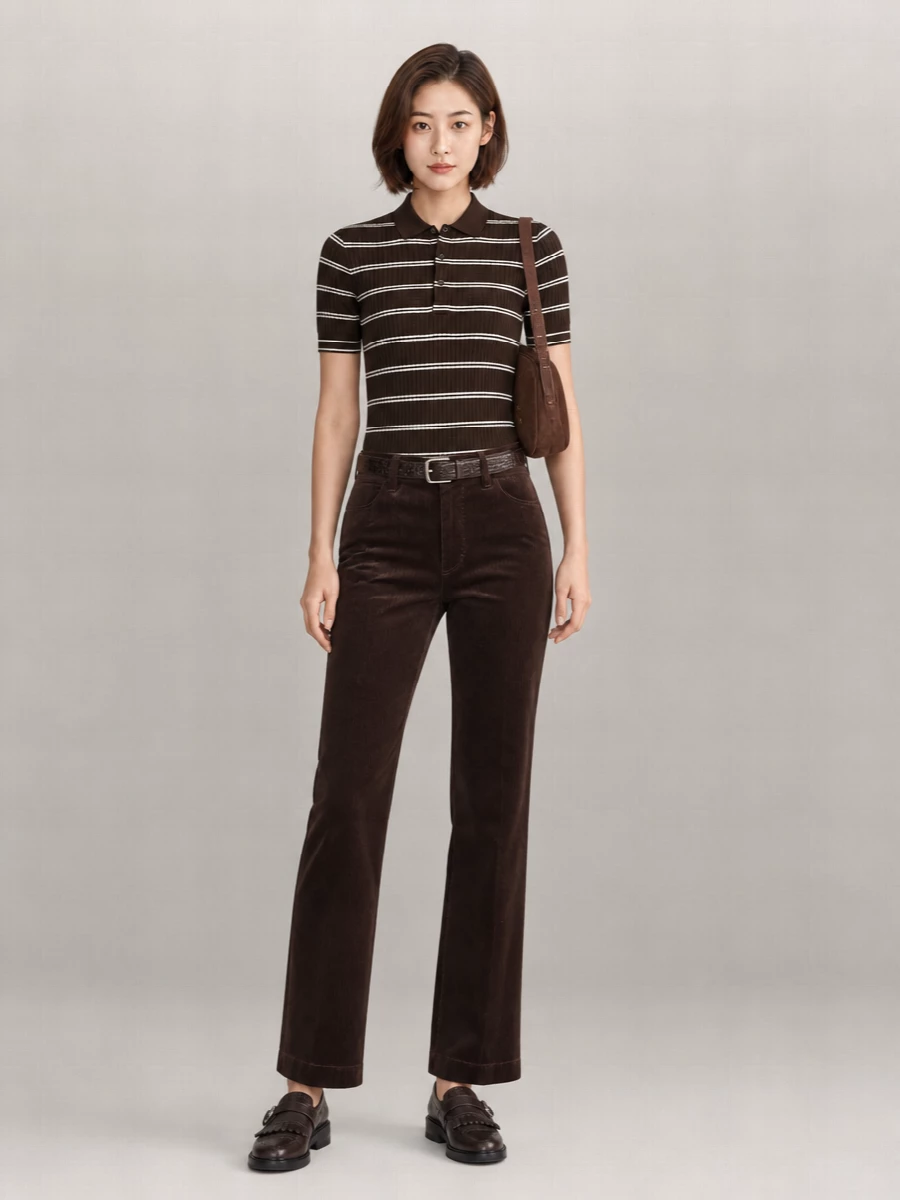 Closed Short-Sleeved Wool Polo Shirt