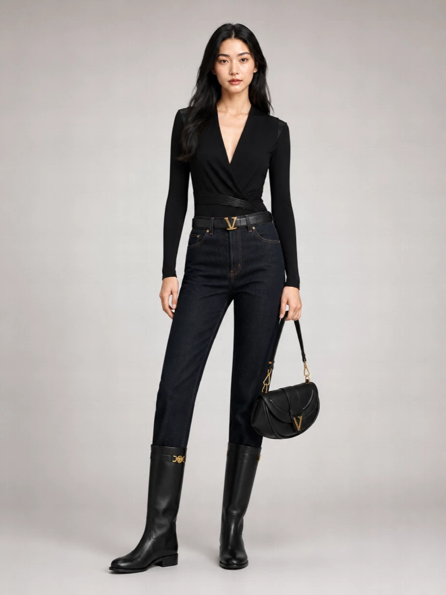 Versace Denim Straight-Leg Jeans