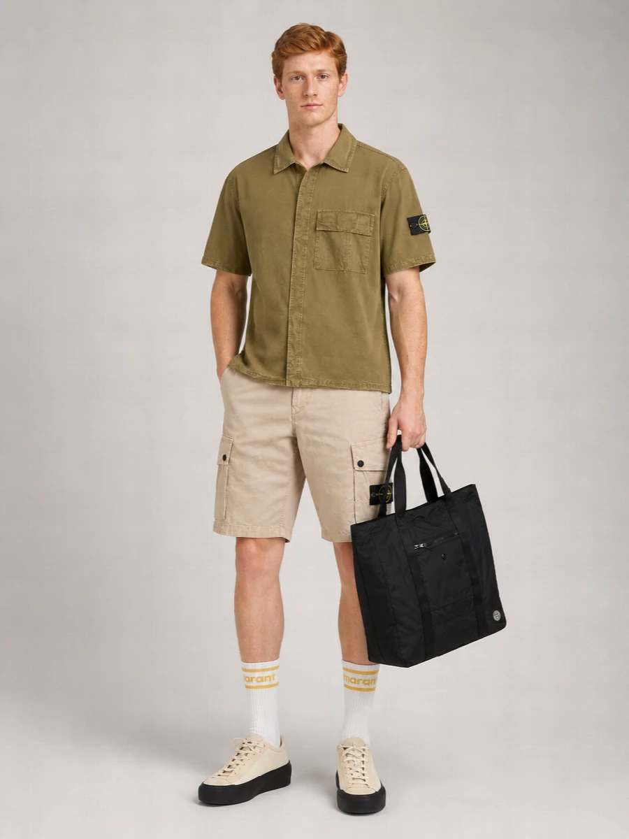 Stone Island Cotton Cargo Shorts