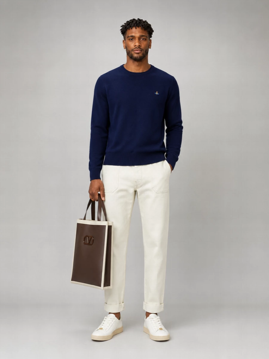 Vivienne Westwood Cashmere Merino Wool Crewneck Jumper