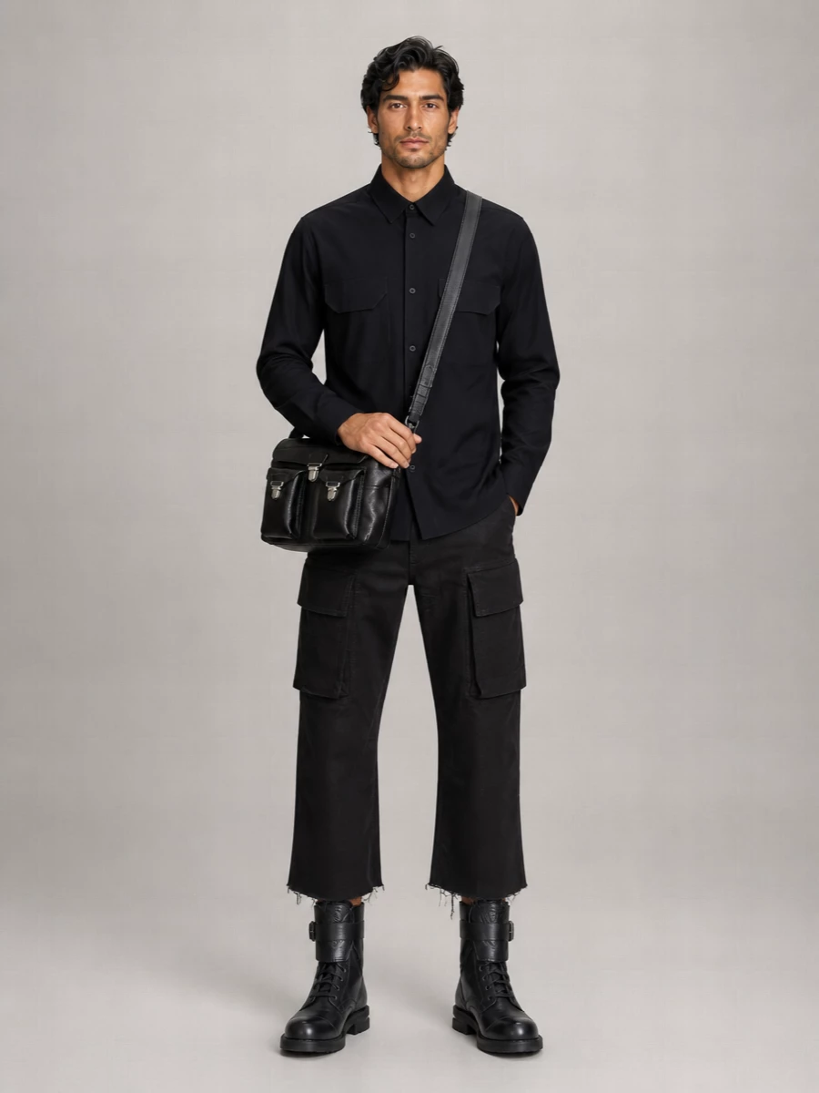 Lemaire Leather Shoulder Bag