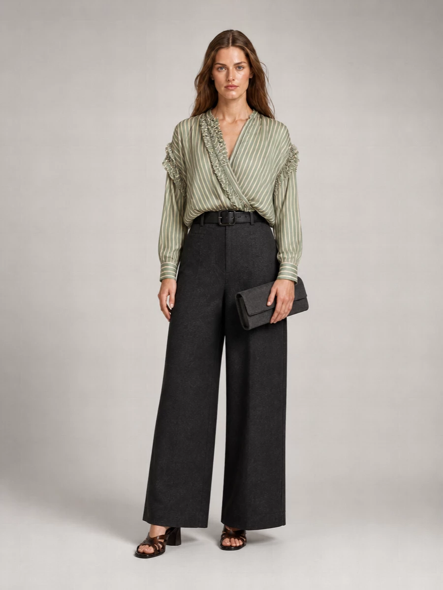 Dries Van Noten Jacquard Wide-Leg Trousers